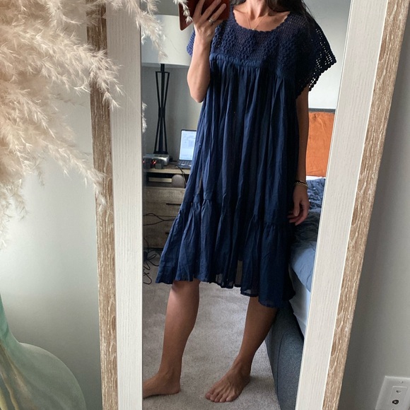 NWT Yvonne S. Hand embroidered dress - Picture 1 of 5